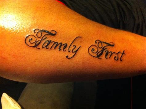 Family First Tattoo Images