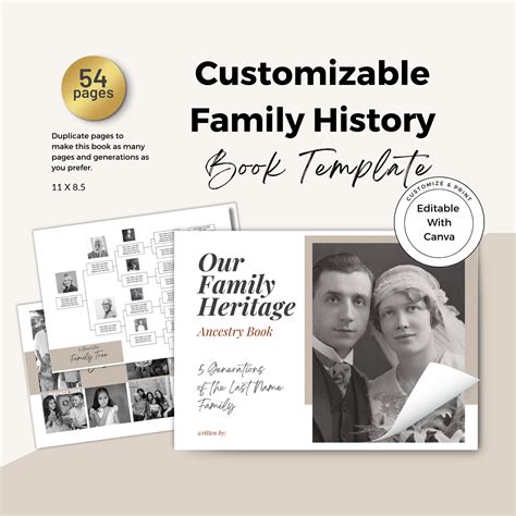 Family History Book Layout Examples