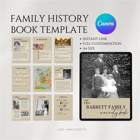 Family History Book Layout Ideas