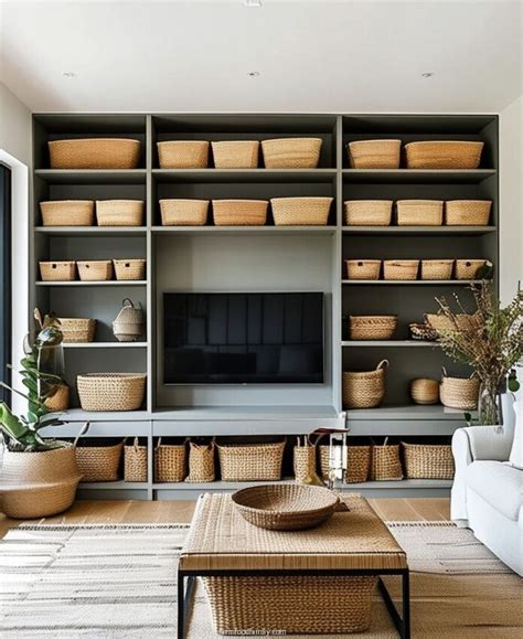Family Living Room With Storage Solutions