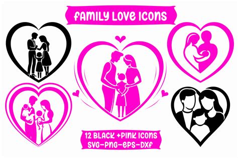 Embrace the Bonds of Family Love with Heartwarming SVG Designs!