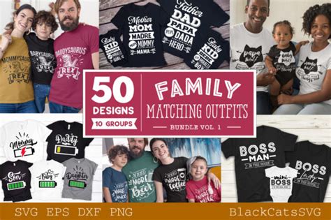 Download Family Matching Outfits Bundle Vol 1 Cut Images