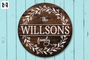 Download Family Monogram Porch Sign Bundle Cut Images