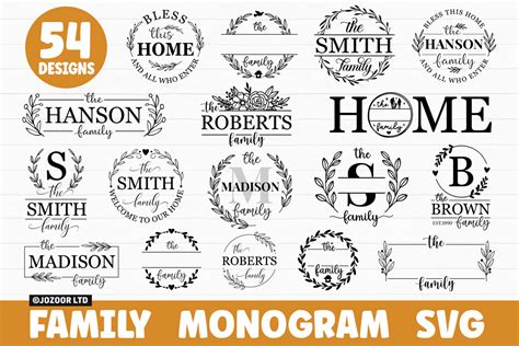 Download Family Monogram Porch Sign Bundle Files Free PSD Mockups