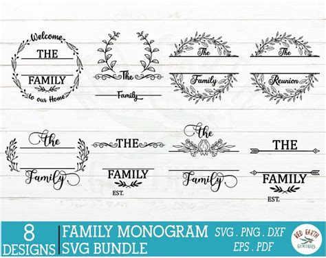 Download Family Monogram Sign Making Design DXF Files
