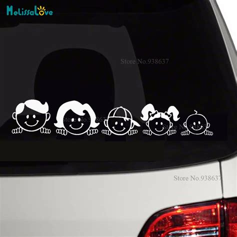 Family Of 5 Car Stickers