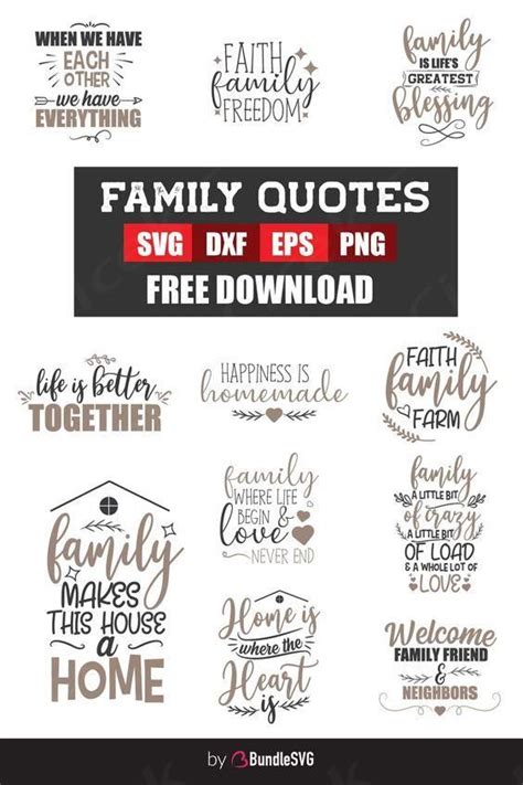 Download Family Quotes Bundle Easy Edite