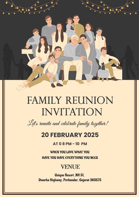 Family Reunion Templates For Invitations Free