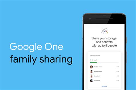 Family Sharing Google One Storage