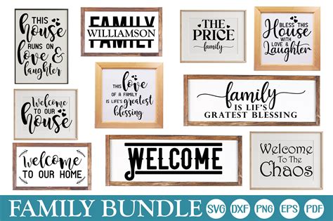 Creating a Loving Home: Discover the Best Family Sign SVG Designs!