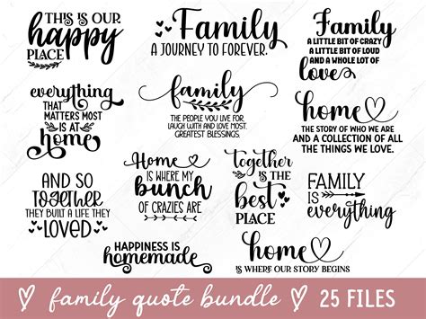 Fanciful Family SVG Quotes: Spreading Love and Joy with Every Cut!
