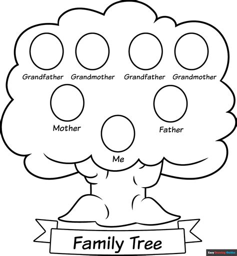 Family Tree Coloring Sheet