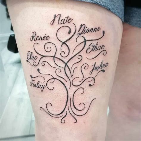 250+ Images of Family Tree Tattoo Designs (2021) Ideas