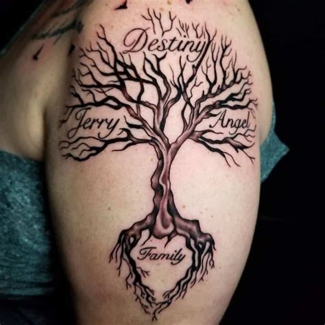 Family Tree Tattoo With Names