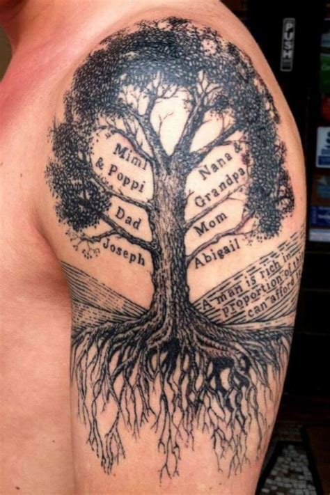 Family tree tattoo Sleeve tattoos, Tattoos, Family