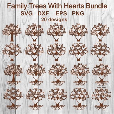 Download Family Trees with Hearts Files