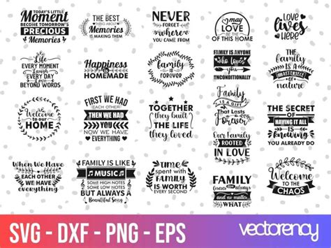 Download Family Vectors Bundle For Crafts
