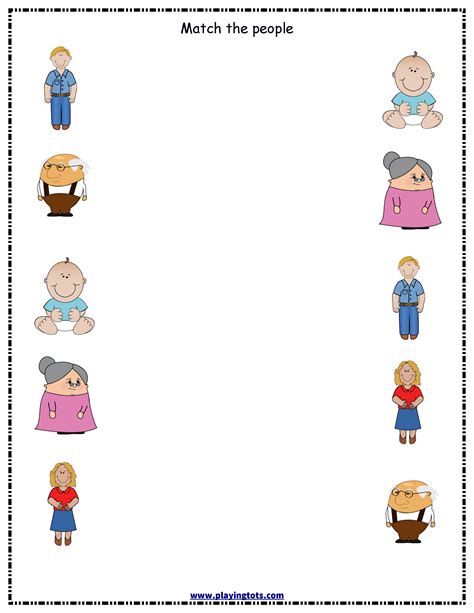 Family Worksheet For Kindergarten