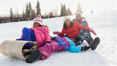 Family sledding