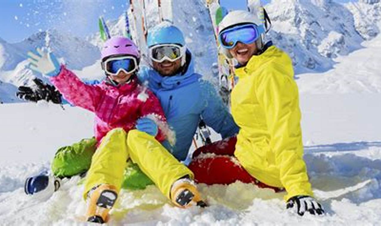 Family-friendly skiing and snowboarding activities