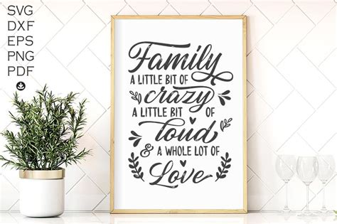 Download Family. a Little Bit Crazy SVG Cut... Creativefabrica DXF Files