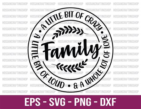 Download Family. a Little Bit Crazy SVG Cut... Files for Cricut