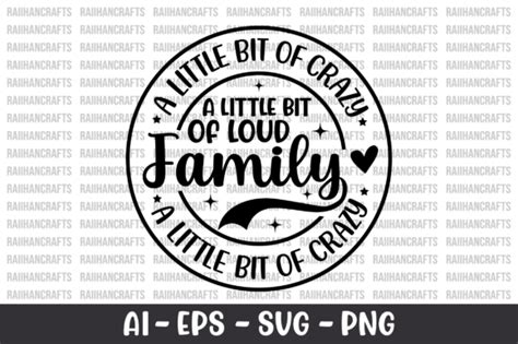 Download Family. a Little Bit Crazy SVG Cut... Silhouette