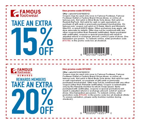 Famous Footwear Coupons Printable