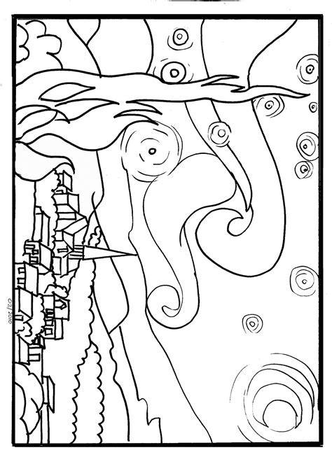 Famous Works Of Art Coloring Pages