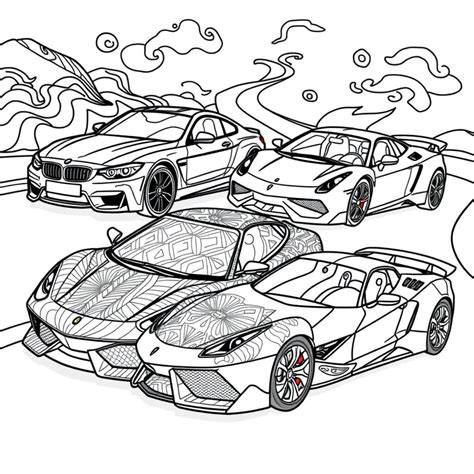 Fancy Sports Cars Coloring Pages