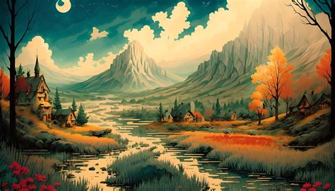 Fantasy Landscape Painting