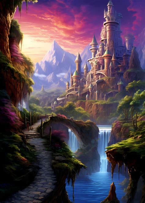 Fantasy Landscape Poster