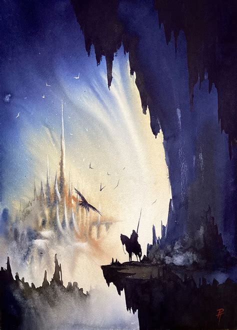 Fantasy Landscapes In Watercolour