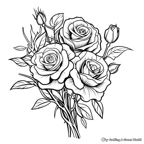 Fantasy and Abstract Rose Colouring Ideas