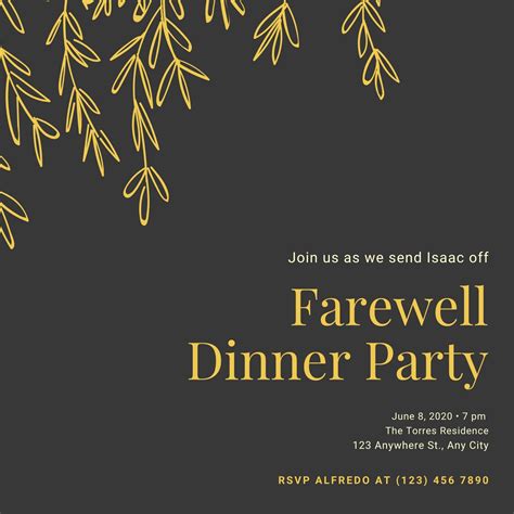 Farewell Party Invitation Templates