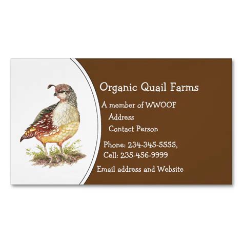 Farm Animal Business Cards