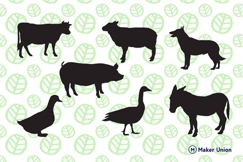 Download Farm Animals Bundle Files DXF Files