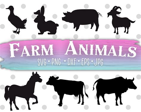 Download Farm Animals Bundle for Cricut Machine