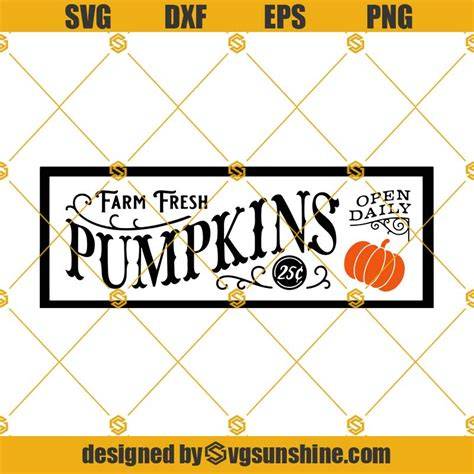 Farm Fresh Pumpkins SVG