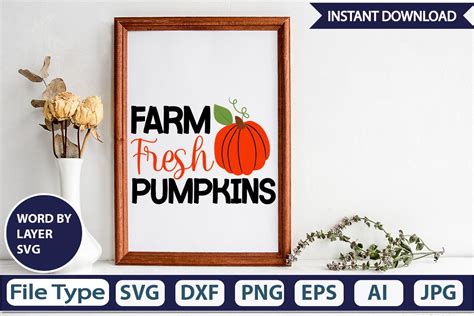 Farm Fresh Pumpkins SVG Cut File