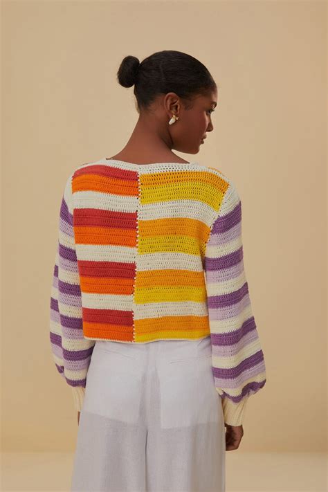 Farm Rio Crochet Sweater