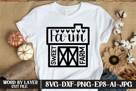 Farm Sweet Farm SVG, SVG File, DXF