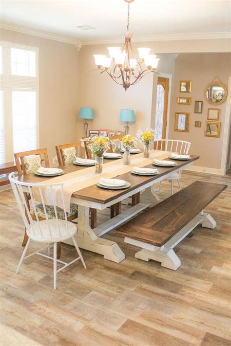 12 farmhouse tables and dining rooms you'll love