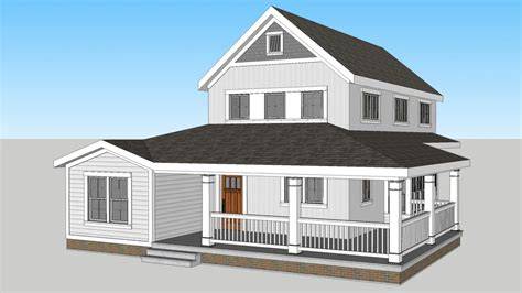 3D farmhouse design