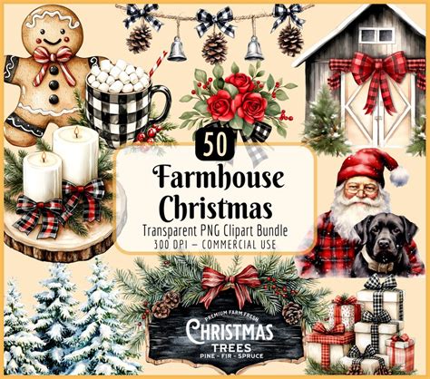 Download Farmhouse Christmas Bundle Commercial Use