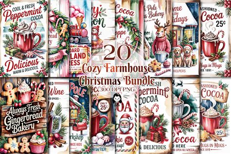 Download Farmhouse Christmas Bundle for Cricut Machine