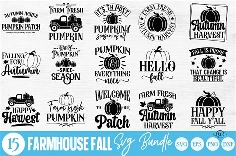 Fancifully Capture the Rustic Charm of Autumn with Our Farmhouse Fall SVG Collection