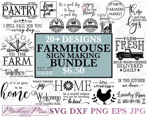 Download Farmhouse Kitchen Rules Farmhouse Sign Cameo