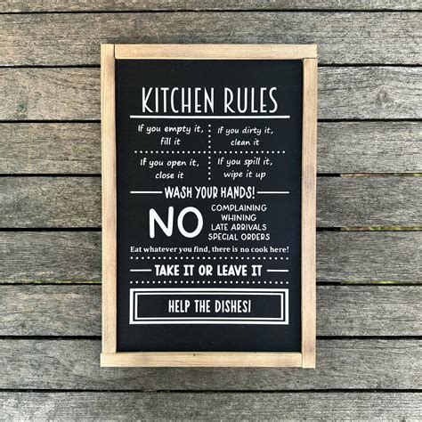 Download Farmhouse Kitchen Rules Farmhouse Sign Commercial Use