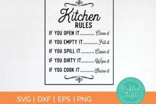 Download Farmhouse Kitchen Rules Farmhouse Sign Crafts